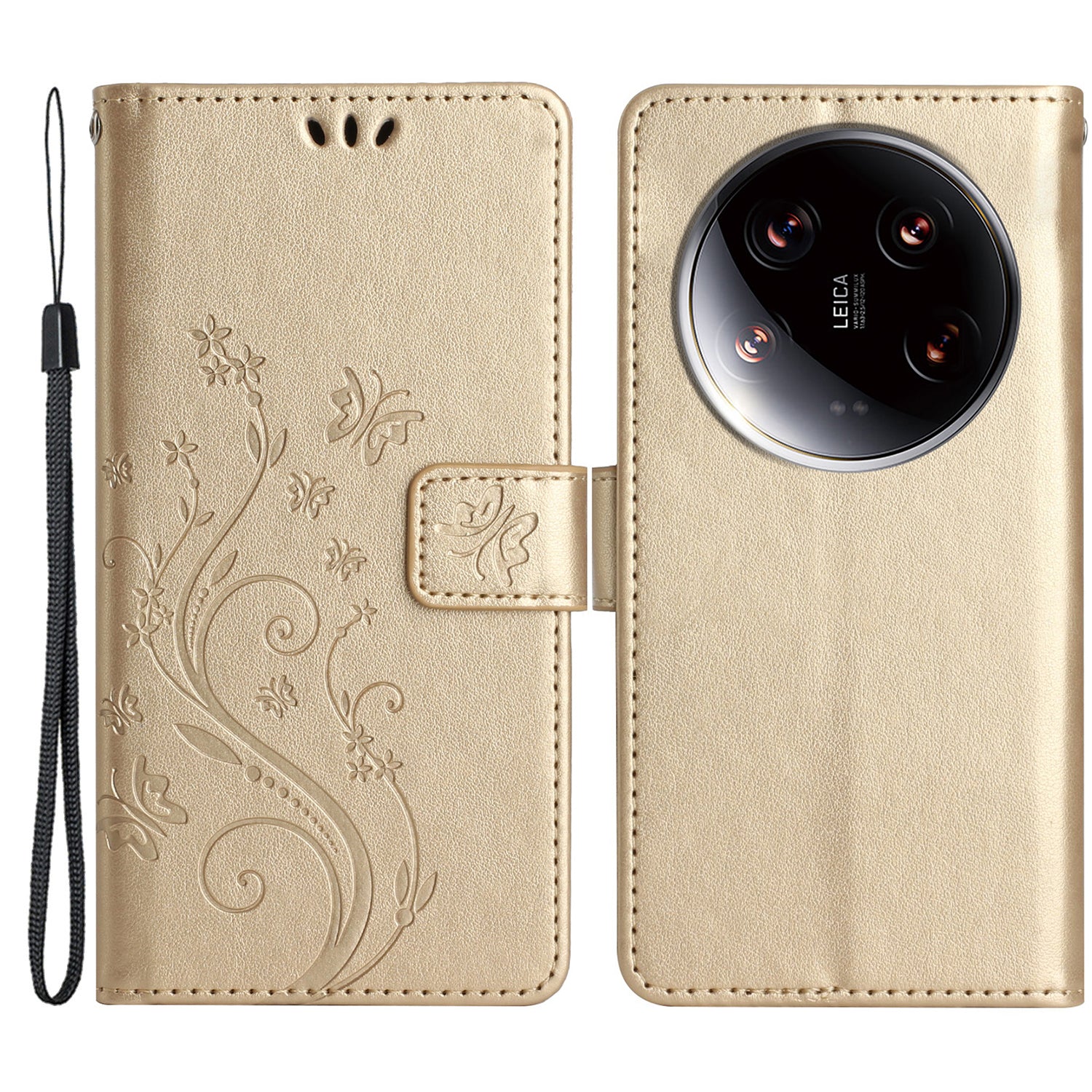 For Xiaomi 14 Ultra Wallet Phone Case Butterfly Pattern PU Leather Flip Cover For Xiaomi 14 Ultra Wallet Phone Case Butterfly Pattern PU Leather Flip Cover